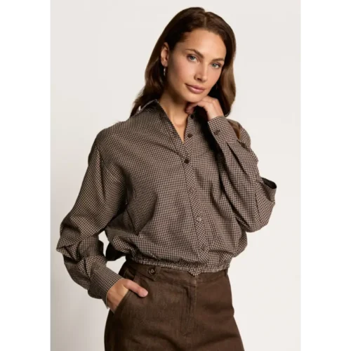 Blair2 Freebird Blouse Blair 2369 Chocolate