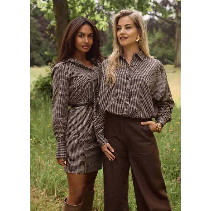 Blair4 Freebird Blouse Blair 2369 Chocolate