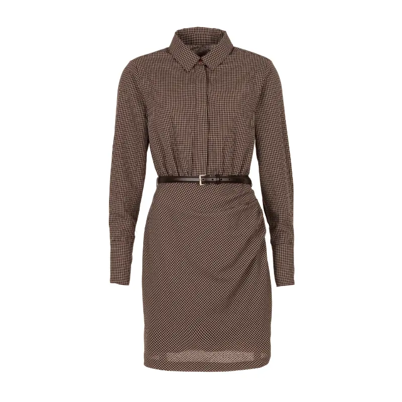 Dilan Brown3 Freebird Jurk Dilan 2369 Chocolate