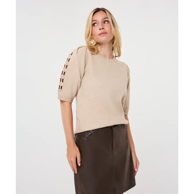 EsQualo_Fall-2026_170_F26.07524_4 Esqualo Sweater F26.07524 170 Biscuit