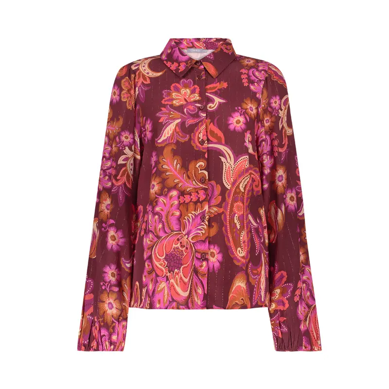 Geisha-Fashi_2026-Winter-1_445_63674-20_2 Geisha Blouse 63674-20 445 Fuchsia/Coral