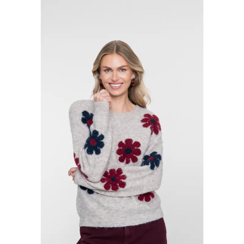 Geisha-Fashi_2026-Winter-1_720_64506-10_6 Geisha Trui 64506-10 720 Sand/Burgundy