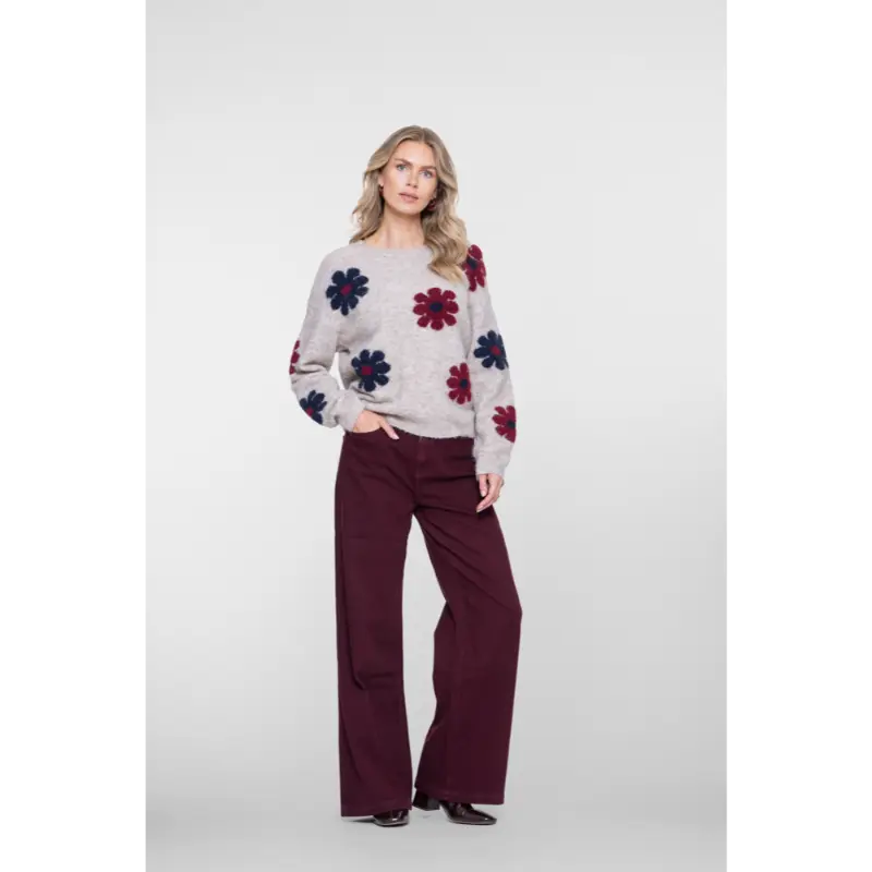 Geisha-Fashi_2026-Winter-1_720_64506-10_7 Geisha Trui 64506-10 720 Sand/Burgundy