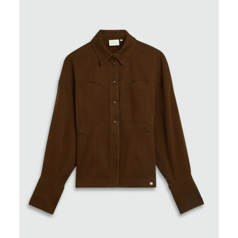 JOSH-V-_WINTER-2026_987_JV-2609-0103_2 Josh V Blouse Nura JV-2609-0103 987 Brown