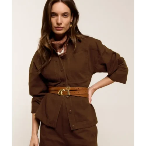 JOSH-V-_WINTER-2026_987_JV-2609-0103_4 Josh V Blouse Nura JV-2609-0103 987 Brown