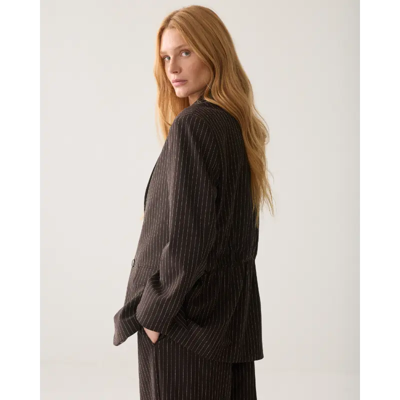 Summum-_fall-2026_754_1s1325-12495_5 Summum Blazer 1s1325-12495 754 Dark Chocolate