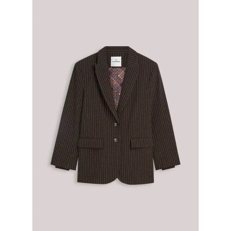 Summum-_fall-2026_754_1s1325-12495_7 Summum Blazer 1s1325-12495 754 Dark Chocolate