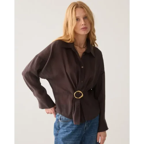 Summum-_fall-2026_754_2s3524-12492 Summum Blouse 2s3524-12492 754 Dark Chocolate