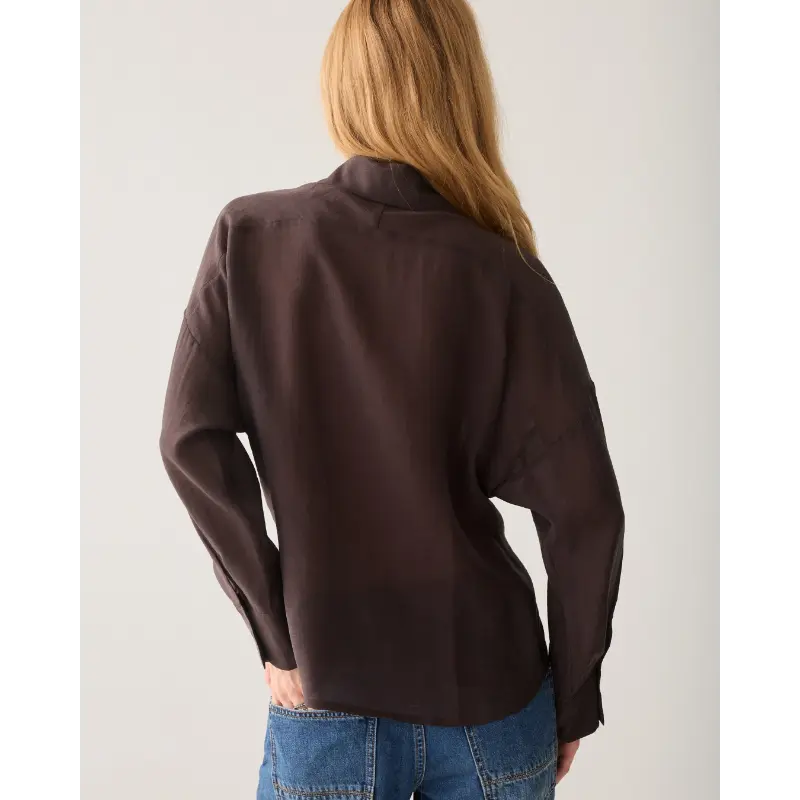 Summum-_fall-2026_754_2s3524-12492_3 Summum Blouse 2s3524-12492 754 Dark Chocolate