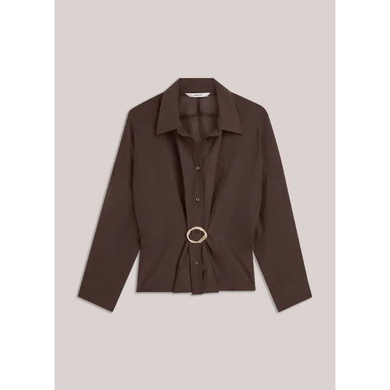 Summum-_fall-2026_754_2s3524-12492_7 Summum Blouse 2s3524-12492 754 Dark Chocolate