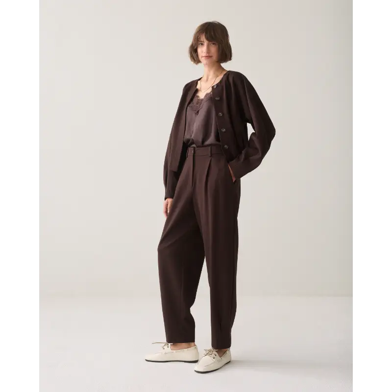 Summum-_fall-2026_754_4s3023-11580_2 Summum Broek 4s3023-11580 754 Dark Chocolate