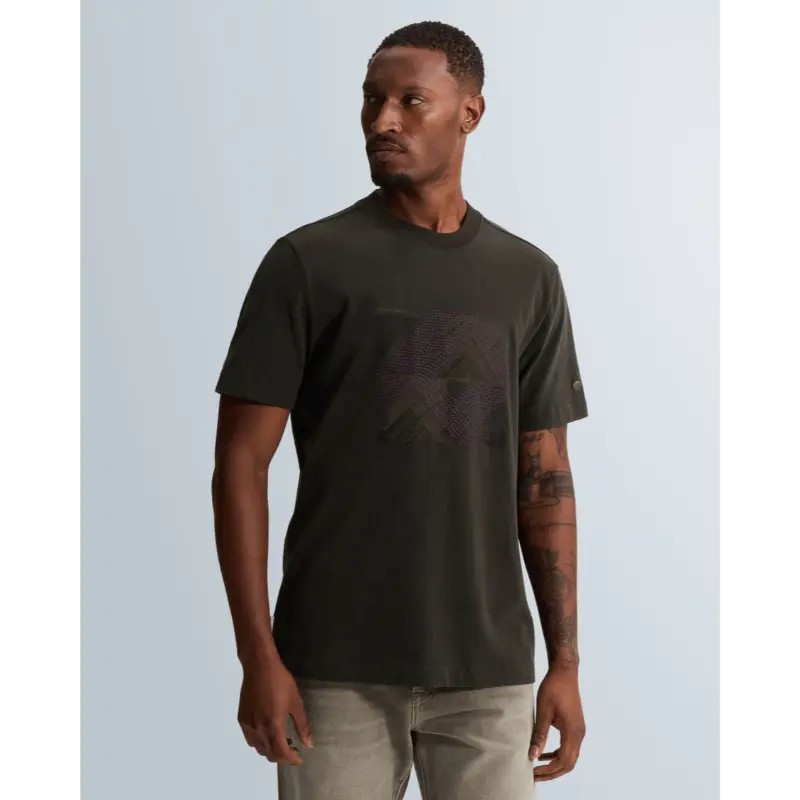 ctss2609563 Grijs01 Cast Iron T-Shirt CTSS2609563 9167 Clever Crow