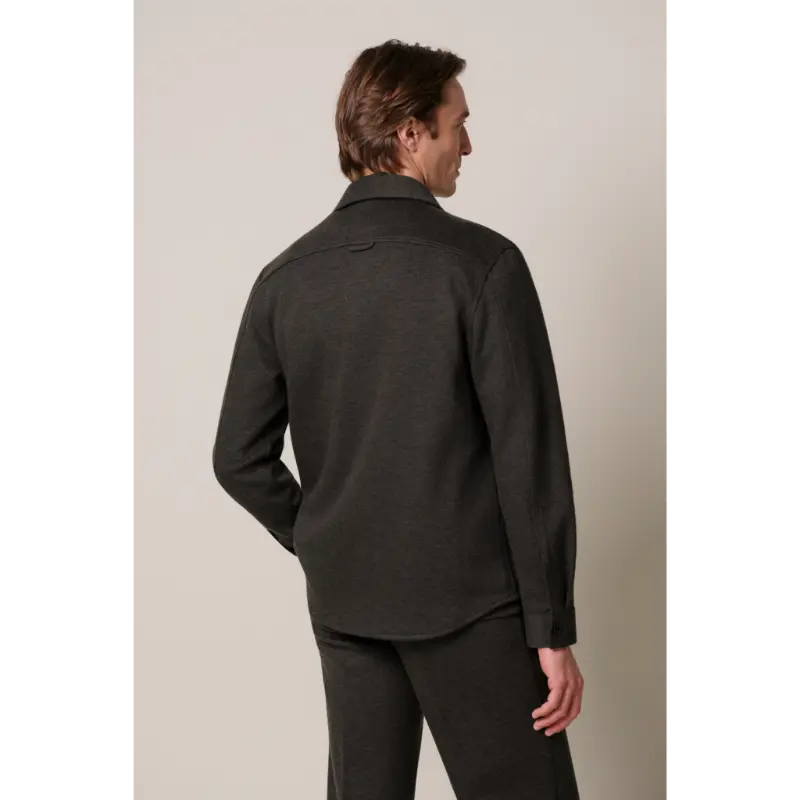 ppxf30001d5 Profuomo Overshirt PPXF30001d Donkerbruin