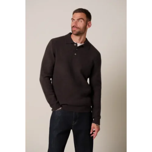 ppxj30041g2 Profuomo Polo Lange Mouw PPXJ30041g Bordeaux