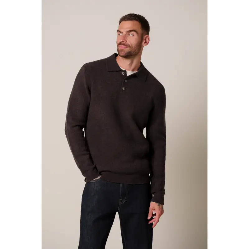 ppxj30041g2 Profuomo Polo Lange Mouw PPXJ30041g Bordeaux