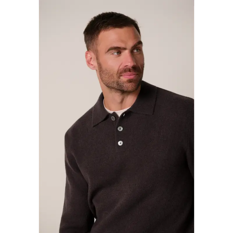 ppxj30041g4 Profuomo Polo Lange Mouw PPXJ30041g Bordeaux
