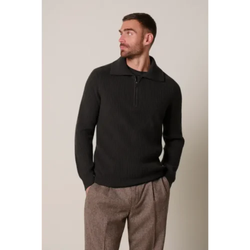 ppxj30058f2 Profuomo Trui PPXJ30058f Donkerbruin