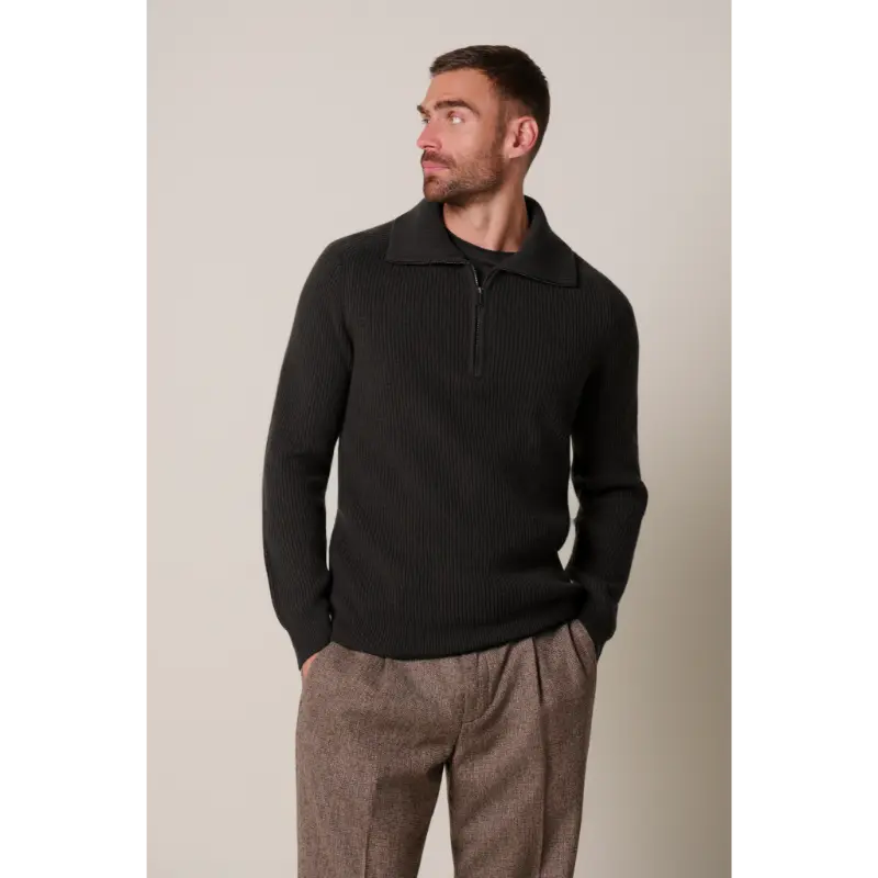 ppxj30058f2 Profuomo Trui PPXJ30058f Donkerbruin