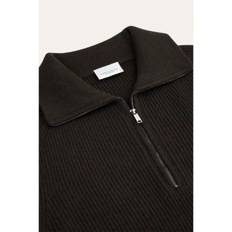 ppxj30058f3 Profuomo Trui PPXJ30058f Donkerbruin