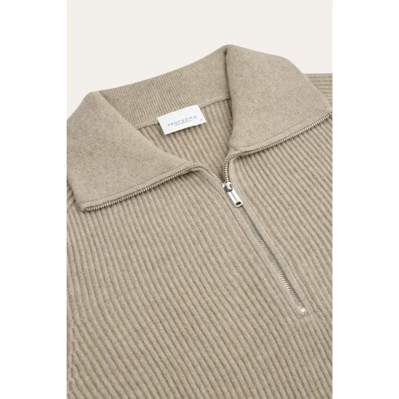 ppxj30058g4 Profuomo Trui PPXJ30058g Beige