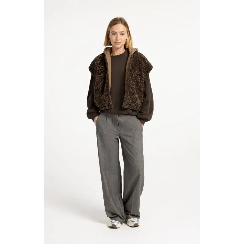 01-109130-609-93913_5 Yaya Sweater 01-109130-609 Beige/Bruin Dessin 81018