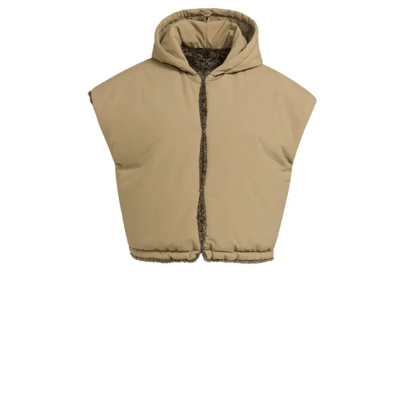 02-021009-609_90814_5 Yaya Bodywarmer 02-021009-609 Beige/Bruin Dessin 90814