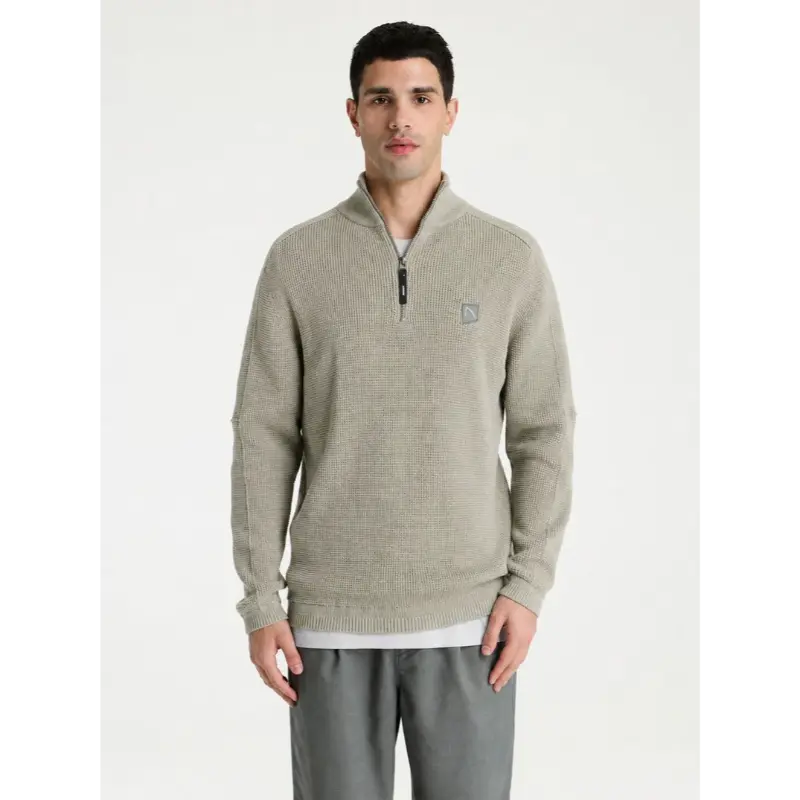 31140004 licht groen e50111 CHASIN Trui Halfzip 31140004 Lichtgroen E5011