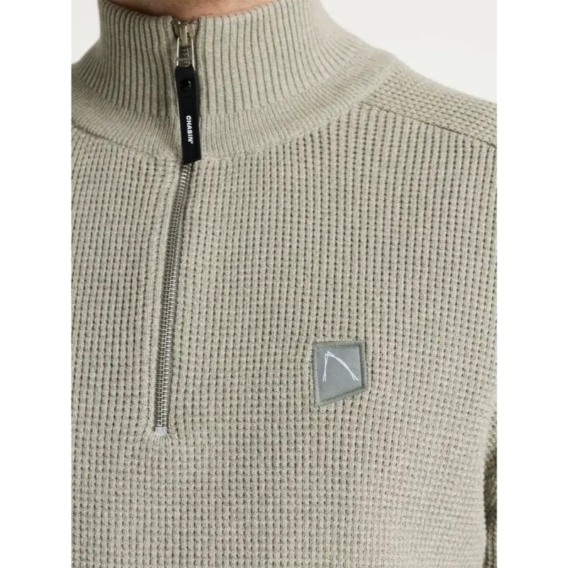 31140004 licht groen e50114 CHASIN Trui Halfzip 31140004 Lichtgroen E5011