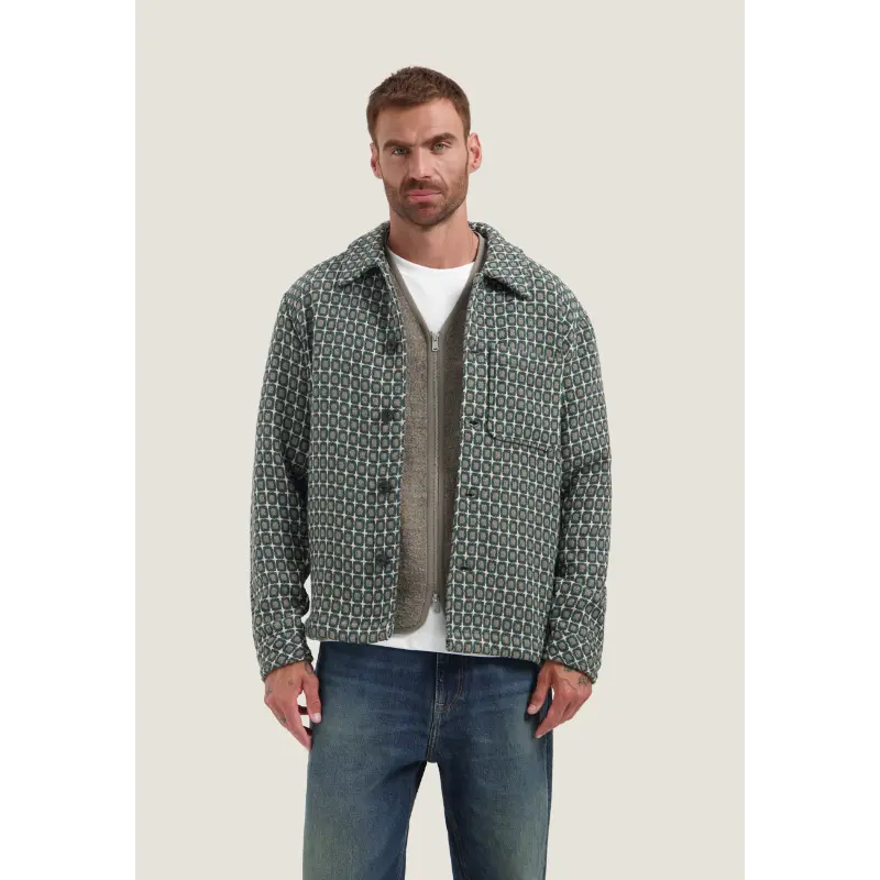 Dstrezzed Overshirt 155514 Beige/Bruin Dessin 277 Walnut