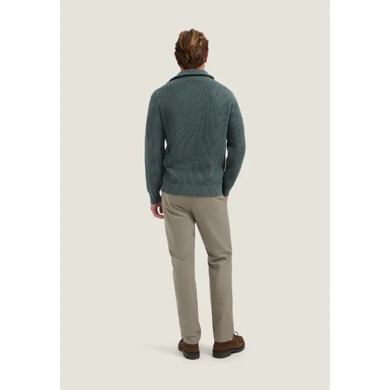 Dstrezzed_AutumnWinter-2026_569_406822_4 Dstrezzed Trui Halfzip 406822 569 Grey Green