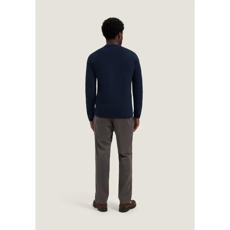 Dstrezzed_AutumnWinter-2026_649_406836_4 Dstrezzed Trui Halfzip 406836 Donkerblauw (Marine) 649 Dark Navy