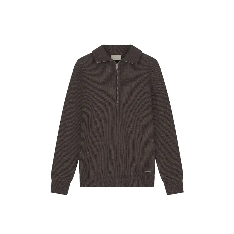 Dstrezzed_AutumnWinter-2026_799_406822 Dstrezzed Halfzip Trui 406822 Dark Brown