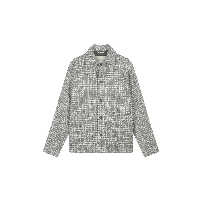 Dstrezzed_AutumnWinter-2026_820_155506 Dstrezzed Overshirt 155506 Beige/Bruin Dessin 820 Medium Grey