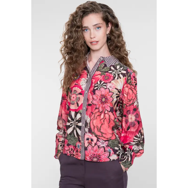 Geisha-Fashi_2026-Winter-2_380_63919-20_1 Geisha Blouse met lange mouwen 63919-20 Multicolour 380 Plum Purple