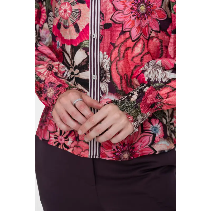 Geisha-Fashi_2026-Winter-2_380_63919-20_5 Geisha Blouse met lange mouwen 63919-20 Multicolour 380 Plum Purple