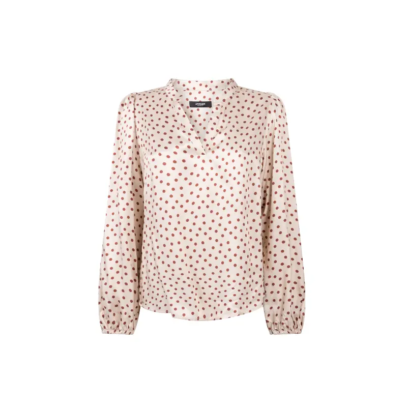 JANSEN-Amste_Winter-26_129_CHERIEN-W26_2 Jansen Amsterdam Blouse Cherien W26 Rood 129 Sand - Stone