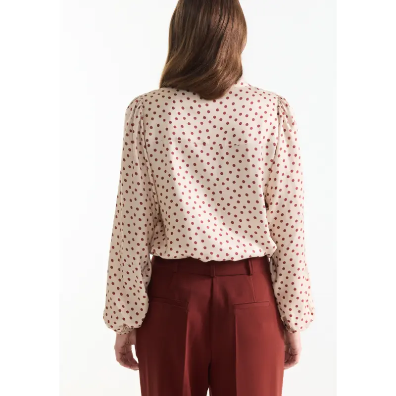 JANSEN-Amste_Winter-26_129_CHERIEN-W26_6 Jansen Amsterdam Blouse Cherien W26 Rood 129 Sand - Stone