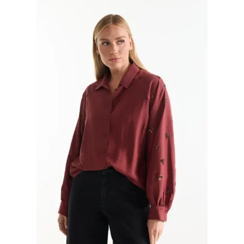 JANSEN-Amste_Winter-26_326_AMARENS-W26 Jansen Amsterdam Blouse Amarens W26 326 Stone Red