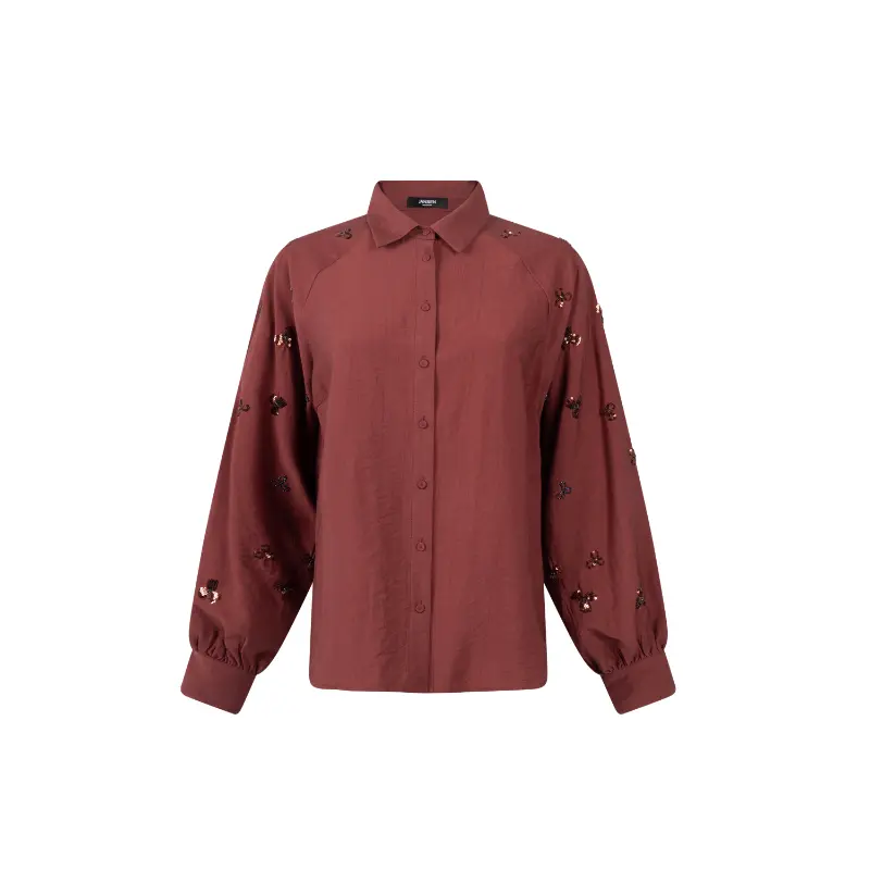 JANSEN-Amste_Winter-26_326_AMARENS-W26_2 Jansen Amsterdam Blouse Amarens W26 326 Stone Red