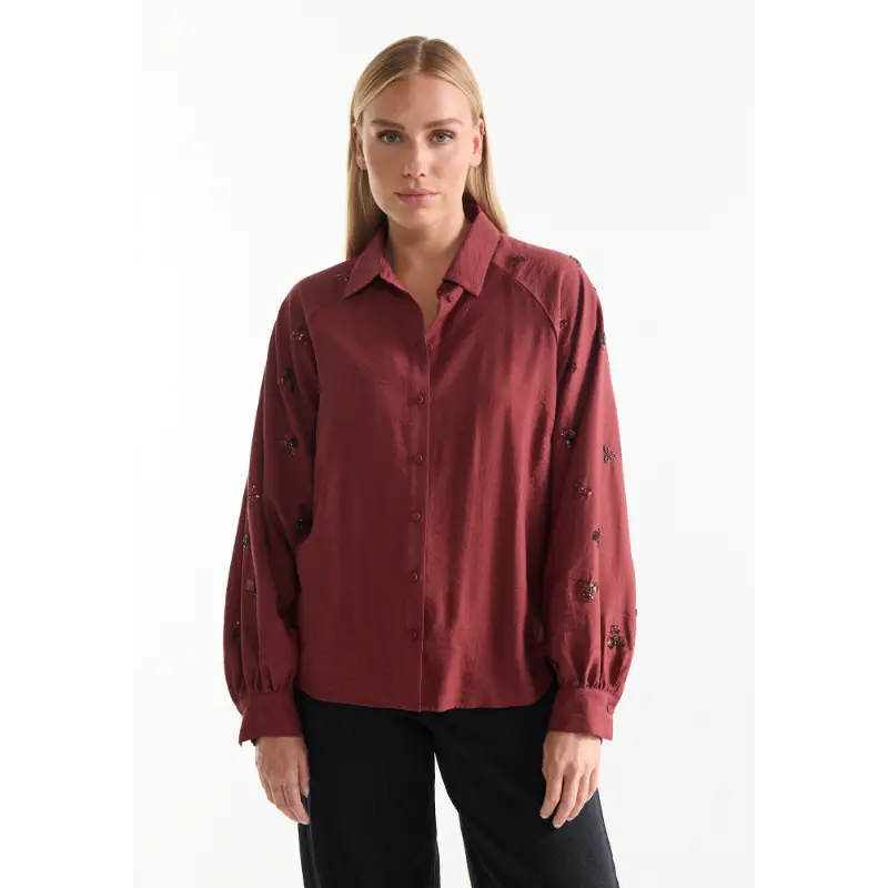 JANSEN-Amste_Winter-26_326_AMARENS-W26_7 Jansen Amsterdam Blouse Amarens W26 326 Stone Red