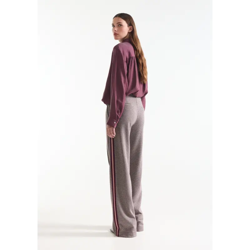 JANSEN-Amste_Winter-26_328_ALEIDOU-W26_3 Jansen Amsterdam Broek Aleidou W26 Rood 328 Multi Wine
