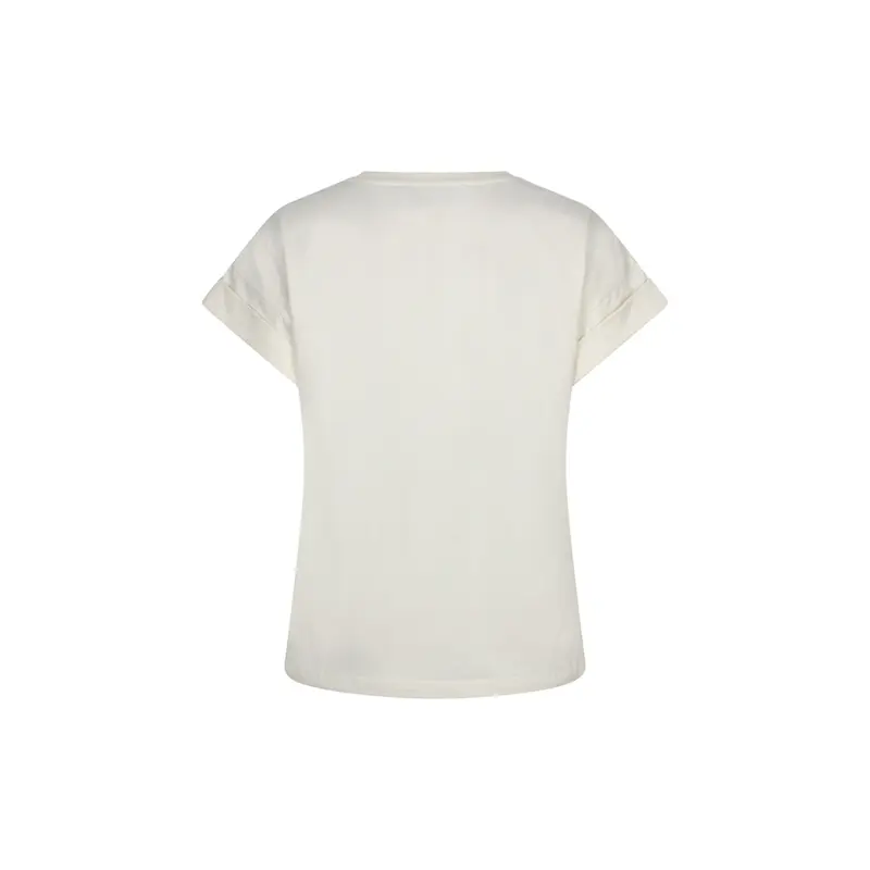 Lofty Manner Top RH17 T-shirt Isole 120 Cream Off-White – achteraanzicht Achteraanzicht van de Lofty Manner Isole top in cream off-white