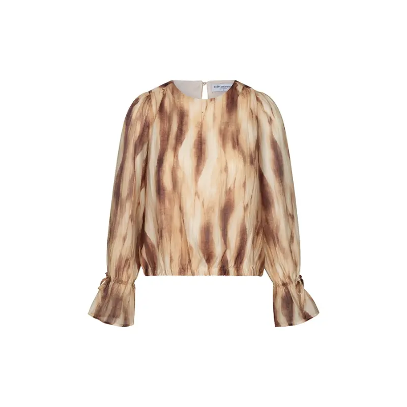 Lofty Manner Top RH05 - Hyna 200 Brown – vooraanzicht Lofty Manner Hyna top in bruin, vooraanzicht zonder model