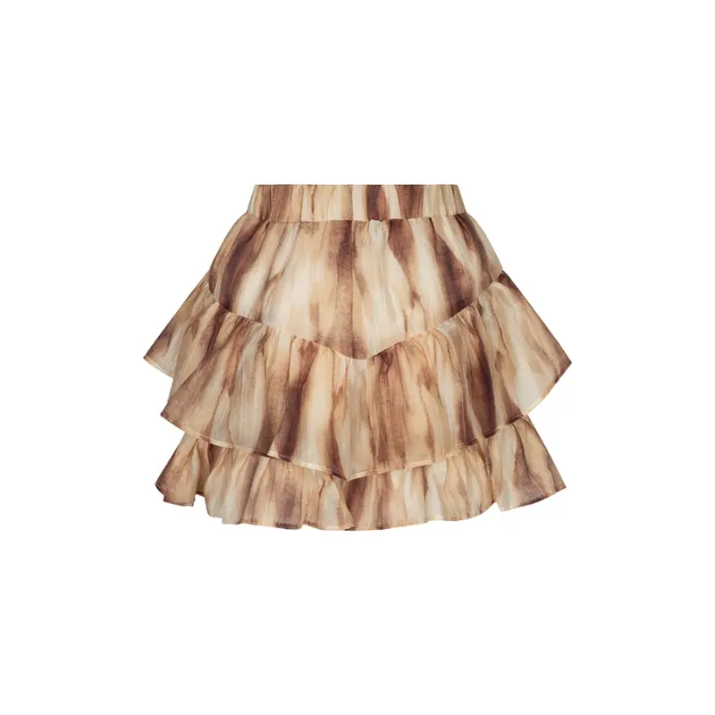 Lofty Manner Broek RH31.2 - Skort Hola 200 Brown vooraanzicht Bruine Lofty Manner skort Hola zonder model, vooraanzicht