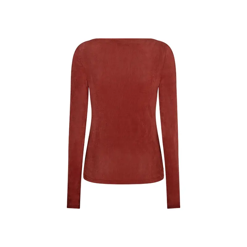 Lofty Manner Top RI04.2 Ilen 257 Brick Red – achteraanzicht Achteraanzicht van Lofty Manner Top Ilen in brick red