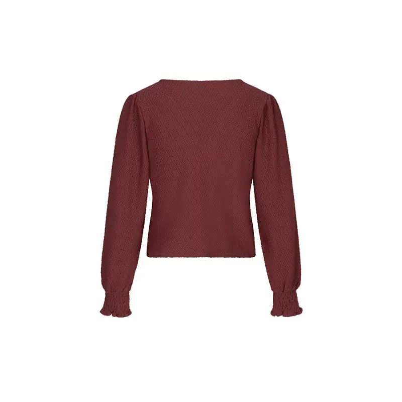 Lofty Manner Top RI06.1 Isa 257 Brick Red – achteraanzicht Achteraanzicht van Lofty Manner Top Isa in brick red