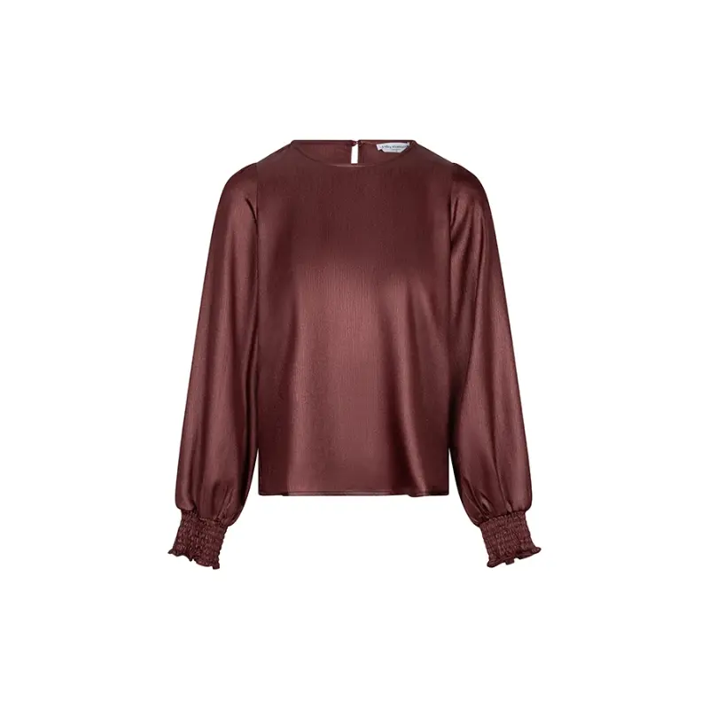 Lofty Manner Top RI08.1 Isli 257 Brick Red – vooraanzicht Lofty Manner top Isli in baksteenrood, vooraanzicht zonder model