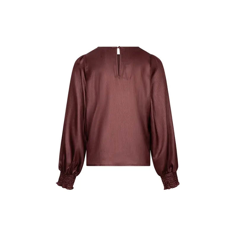 Lofty Manner Top RI08.1 - Isli 257 Brick Red, achteraanzicht Lofty Manner Top Isli in Brick Red, achteraanzicht zonder model