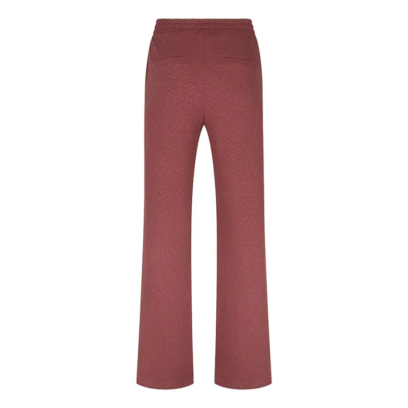 Lofty Manner Broek Dames RI32.1 Pant Mea Brick Red – vooraanzicht Brick red Lofty Manner damesbroek zonder model, vooraanzicht