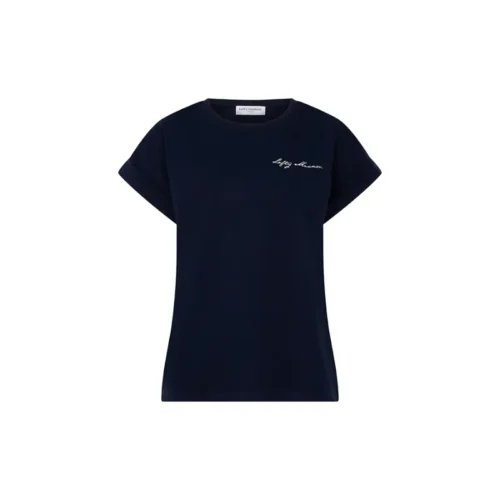 Lofty Manner T-Shirt Dames RI18.2 Isole donkerblauw – vooraanzicht Lofty Manner dames T-shirt Isole in donkerblauw, vooraanzicht